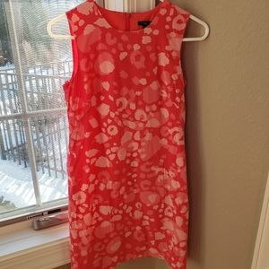 Ann Taylor Pink Leopard Shift Dress 0P